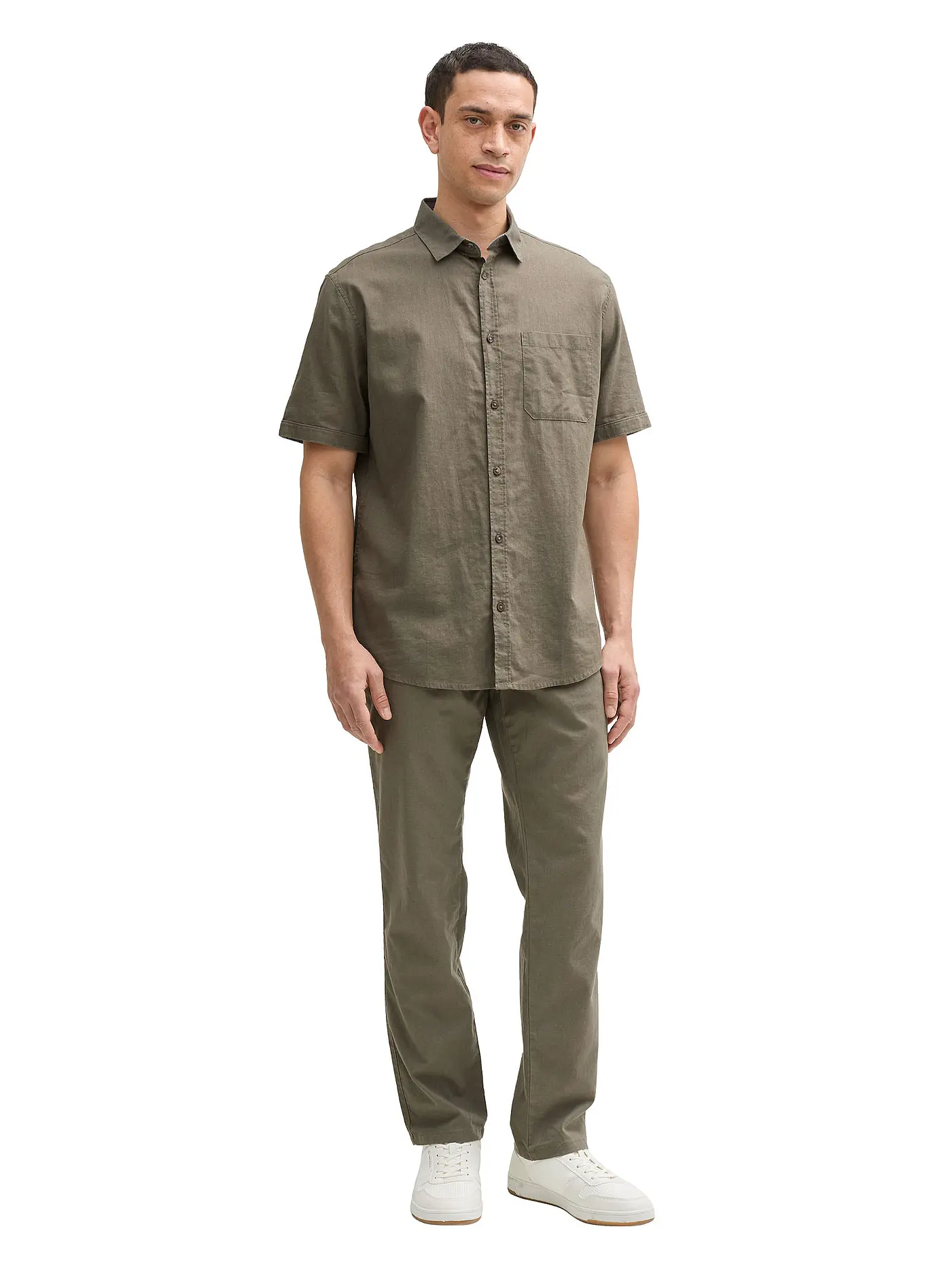 TOM TAILOR |  Hemd Regular Fit | olive